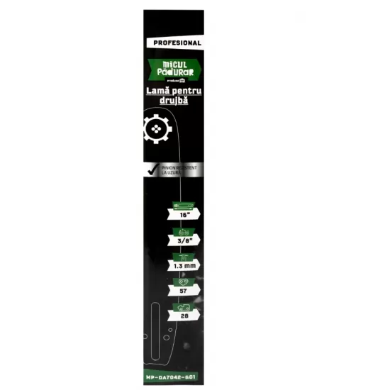 Lama Micul Padurar Profesional, 16'' 3/8'' 1.3mm 57P 28D