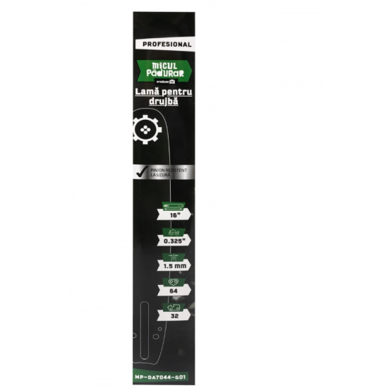 Lama Micul Padurar Profesional, 16'' .325'' 1.5mm 64P 32D