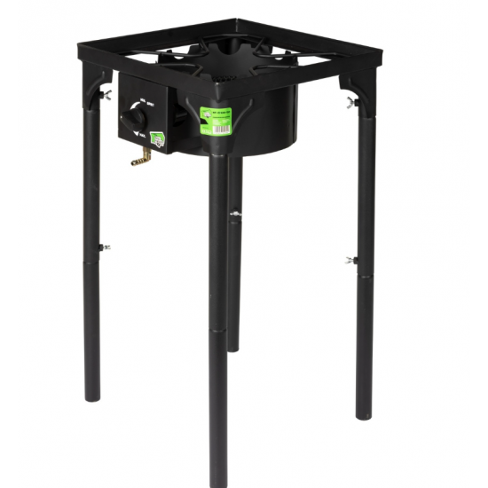 Pirostrie patrata Micul Fermier, putere termica 6kW, 1 arzator, inaltime ajustabila 72/42 cm