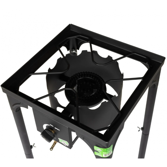 Pirostrie patrata Micul Fermier, putere termica 6kW, 1 arzator, inaltime ajustabila 72/42 cm