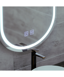 Oglinda LED Ovala 50x80, Velara Touch, Sistem Dezaburire, Dimabila