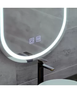Oglinda LED Ovala 50x80, Velara Touch, Sistem Dezaburire, Dimabila