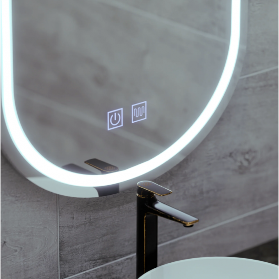 Oglinda LED Ovala 50x80, Velara Touch, Sistem Dezaburire, Dimabila