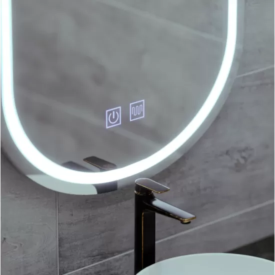 Oglinda LED Ovala 50x80, Velara Touch, Sistem Dezaburire, Dimabila