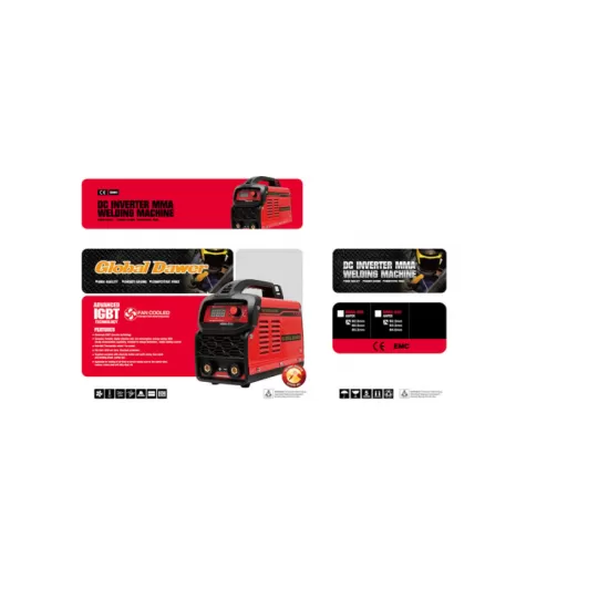 Pachet Aparat de Sudura tip Invertor, Global Dawer, MMA 250 + Masca Sudura Automata cu Reglaj si Cristale