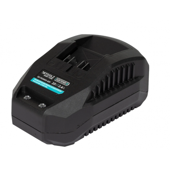 Incarcator rapid pentru acumulator 20V, incarcare 2.4A/h, Detoolz