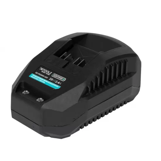 Incarcator rapid pentru acumulator 20V, incarcare 2.4A/h, Detoolz