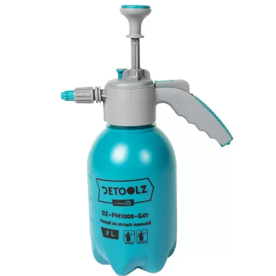 Pompa de stropit Detoolz, 2L manuala, duza spuma