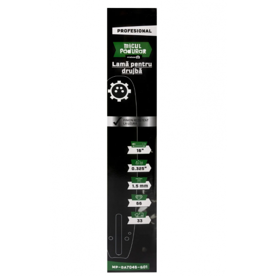 Lama Micul Padurar Profesional, 16'' .325'' 1.5mm 66P 33D