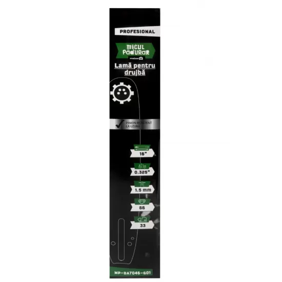 Lama Micul Padurar Profesional, 16'' .325'' 1.5mm 66P 33D