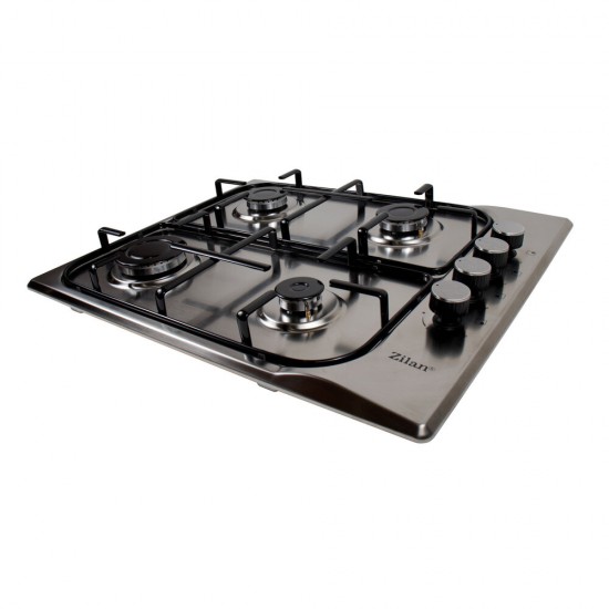 Pachet Cuptor incorporabil,1857, capacitate 51L, Electric, Negru, Plita incorporabila inox 0027, 60x50x15cm Gaz butelie sau gaz natural, duze de schimb incluse, aprindere electrica, Hota incorporabila decorativa inox, 63 cm,1925