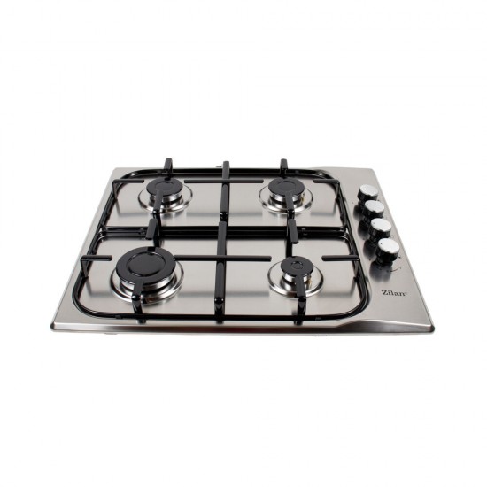 Pachet Cuptor incorporabil,1857, capacitate 51L, Electric, Negru, Plita incorporabila inox 0027, 60x50x15cm Gaz butelie sau gaz natural, duze de schimb incluse, aprindere electrica, Hota incorporabila decorativa inox, 63 cm,1925