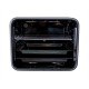 Pachet Cuptor incorporabil,1857, capacitate 51L, Electric, Negru, Plita incorporabila inox 0027, 60x50x15cm Gaz butelie sau gaz natural, duze de schimb incluse, aprindere electrica, Hota incorporabila decorativa inox, 63 cm,1925