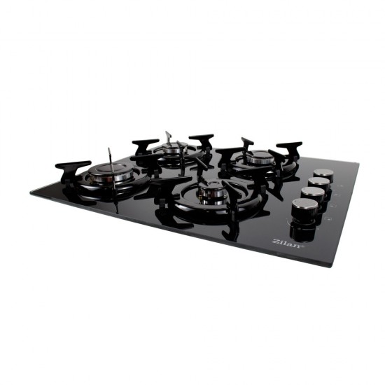 Pachet Cuptor incorporabil 1857, capacitate 51L, Electric, Negru, Plita incorporabila sticla, 65x60x15 cm, Gaz butelie sau gaz natural, duze de schimb incluse, aprindere electrica 0058, Hota incorporabila decorativa inox, 63 cm 1925