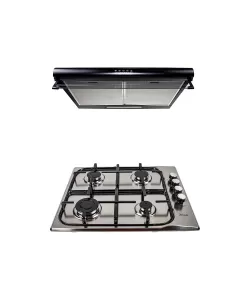 Pachet Plita incorporabila inox (0027) , 50 X 60 cm , Gaz butelie sau gaz natural (duze de schimb incluse) , aprindere electrica si Hota 2 motoare putere 2 x 95W (6201) / SET 30014 Pachet Plita incorporabila inox (0027) , 50 X 60 cm , Gaz butelie sau gaz natural (duze de schimb incluse) , aprindere electrica si Hota 2 motoare putere 2 x 95W (6201) / SET 30014