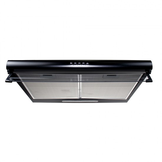 Pachet Plita incorporabila inox (0027) , 50 X 60 cm , Gaz butelie sau gaz natural (duze de schimb incluse) , aprindere electrica si Hota 2 motoare putere 2 x 95W (6201) / SET 30014