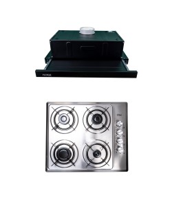 Pachet Plita incorporabila inox (1901) , 60x50x6 cm, Gaz butelie sau gaz natural (duze de schimb incluse), Hota 1 motor , putere 140W (1895) , 60X50 cm / SET 30032 Pachet Plita incorporabila inox (1901) , 60x50x6 cm, Gaz butelie sau gaz natural (duze de schimb incluse), Hota 1 motor , putere 140W (1895) , 60X50 cm / SET 30032