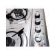Pachet Plita incorporabila inox (1901) , 60x50x6 cm, Gaz butelie sau gaz natural (duze de schimb incluse), Hota incorporabila decorativa inox, 63 cm (1925) / SET 30040