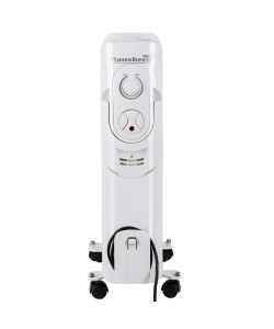 Calorifer electric Hausberg HB-8930AB, 2500 W, 13 elementi, 3 nivele de putere, termostat reglabil, Alb