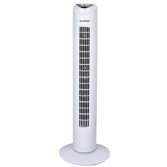 Ventilator Turn Hausberg HB-5950AB, 60 W, 3 Moduri De Functionare, Temporizator Oprire, 3 Trepte, Alb