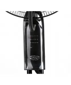 Ventilator cu pulverizare apa si umidificare Hausberg HB5600NG, 90W, 300 ml/h, 3 viteze, timer, telecomanda, Negru Ventilator cu pulverizare apa si umidificare Hausberg HB5600NG, 90W, 300 ml/h, 3 viteze, timer, telecomanda, Negru