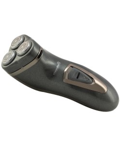 Aparat de ras Hausberg, 3 Capete Rotative din Otel Inoxidabil, Indicator Led incarcare, Perie de curatat, Cablu pentru reincarcare, Negru