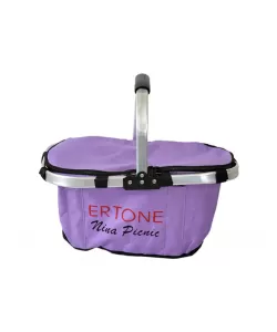 Cos de Picnic Ertone ERT-MN 403, Mov cu Maner Pliabil, Izolat Termic Cos de Picnic Ertone ERT-MN 403, Mov cu Maner Pliabil, Izolat Termic