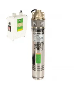 Pompa submersibila Micul Fermier, 1.3 kW, debit maxim 3000 l/h, inaltime maxima de pompare 60m, 1 turbina