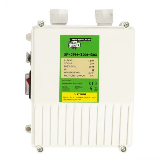 Pompa submersibila Micul Fermier, 1.3 kW, debit maxim 3000 l/h, inaltime maxima de pompare 60m, 1 turbina