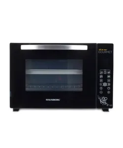 Cuptor electric Hausberg HB-9265, 2000W, Control temperature 230 grade, Capacitate 65L, Ventilator Turbo, Termostat, Negru
