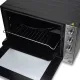 Cuptor Electric HAUSBERG HB-8022, 2500W, Capacitate 70L, Termostat reglabil, Temporizator mecanic cu alarma sonora si oprire automata, Negru/Inox
