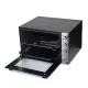 Cuptor Electric HAUSBERG HB-8022, 2500W, Capacitate 70L, Termostat reglabil, Temporizator mecanic cu alarma sonora si oprire automata, Negru/Inox