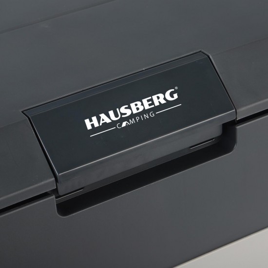 Frigider Hausberg HB-G060 Profesional Camping 28L Congelator Portabil cu Deschidere Duală și Protecție Baterie