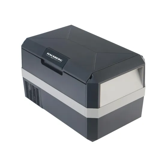 Frigider Hausberg HB-G060 Profesional Camping 28L Congelator Portabil cu Deschidere Duală și Protecție Baterie