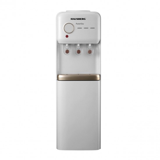 Dozator apa de podea cu compresor HAUSBERG HB-6028AB, Putere incalzire 550W, Putere racire 120W, compatibil cu bidoane de apa 11 l si 19 l, Culoare Alb
