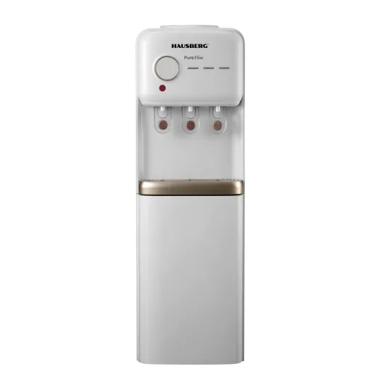 Dozator apa de podea cu compresor HAUSBERG HB-6028AB, Putere incalzire 550W, Putere racire 120W, compatibil cu bidoane de apa 11 l si 19 l, Culoare Alb