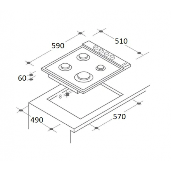 Pachet Cuptor electric Incorporabil Hausberg, Plita Incorporabila, Hota incorporabila telescopica, Alb