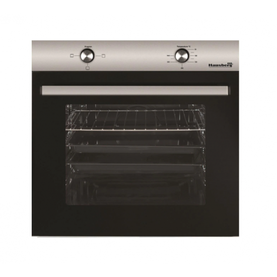 Pachet Cuptor Incorporabil Hausberg HB-8051IN, Electric, 76 l, 4 Functii, Clasa A + Plita Incorporabila Hausberg HB-555, 4 arzatoare, Gaz, Inox + Hota incorporabila decorativa Hausberg HB-1260, 400 m3/h, 1 motor, 60 cm, Inox