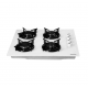 Pachet Incorporabil Cuptor electric Hausberg, Plita incorporabila Hausberg, Hota Incorporabila decorativa Hausberg , Alb