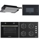 Pachet incorporabil HAUSBERG HB-8051NG, Electric, 2000 W, 76 l, 4 Functii, Clasa A, Plita HB-567NG, Gaz, 4 arzatoare, siguranta, fonta, Sticla, Hota telescopica HB-1285NG, 420 m3/h, 2 motoare, 60 cm, microunde HB-8070NG Pachet incorporabil HAUSBERG HB-8051NG, Electric, 2000 W, 76 l, 4 Functii, Clasa A, Plita HB-567NG, Gaz, 4 arzatoare, siguranta, fonta, Sticla, Hota telescopica HB-1285NG, 420 m3/h, 2 motoare, 60 cm, microunde HB-8070NG
