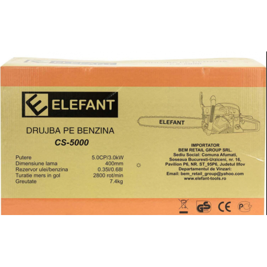 Drujba Elefant CS-5000, 5CP, Lama (40cm pas 3.8)