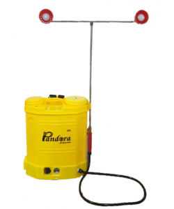 Pompa de stropit cu acumulator Pandora 16L, 7.5 Bar, 12Ah, model nou cu pompa dubla, pentru erbicidat, Vermorel