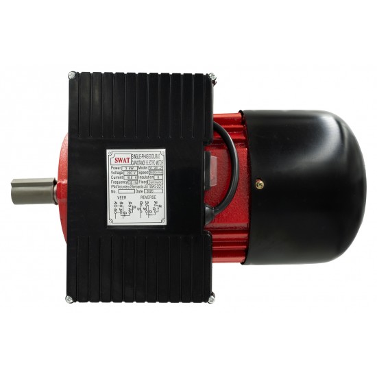 Motor electric monofazat Swat,0.75Kw,2800Rpm,buton pornire, fulie dubla,bobinaj cupru