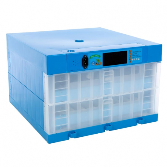 Produs resigilat Incubator automat cu 2 etaje 128 oua gaina,64 ouă gasca, 96 ouă rata, 304 ouă prepelita