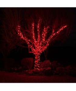 Instalatie de Craciun Liniara Tip Rola, 100m, LED Rosu, Utilizare Interior-Exterior