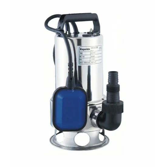 Pompă submersibilă pentru apă murdară KEPEIDA MVS370F, 370W, debit maxim 120 Litri/minut, înălțime maximă de refulare 6.5 metri, bobinaj 100% cupru, tehnologie și design italian