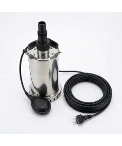 Pompa submersibila apa curata KEPEIDA QSP750F, 0.75 kW, debit max 185 Litri/minut, inaltime maxima 10 metri, bobinaj 100% cupru, otel inoxidabil, tehnologie si design italian