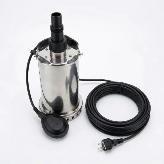 Pompa submersibila apa curata KEPEIDA QSP750F, 0.75 kW, debit max 185 Litri/minut, inaltime maxima 10 metri, bobinaj 100% cupru, otel inoxidabil, tehnologie si design italian