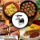 Masina de tocat carne profesionala Craft-Tec® MK-10, 3500W, 150 Kg/h, inox, reductor in baie de ulei, accesorii incluse MX1221