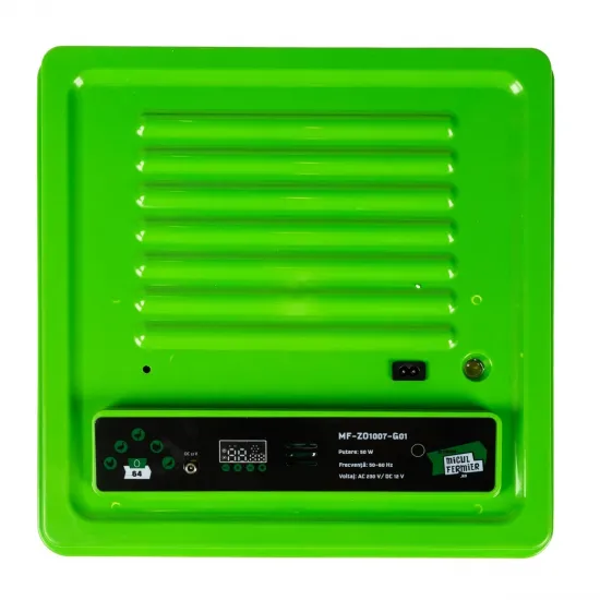 Incubator electric Micul Fermier, capacitate 64 oua, tensiune functionare 230V/12V